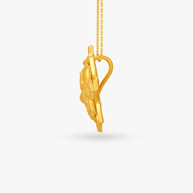 Floral Lord Ganesha Pendant,,hi-res image number null