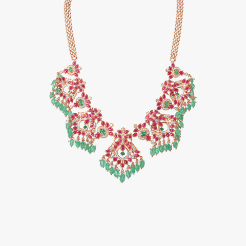 Imperial Bloom Diamond Necklace Set