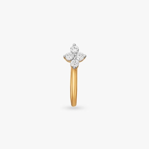 Petite Blossom Diamond Nose Pin