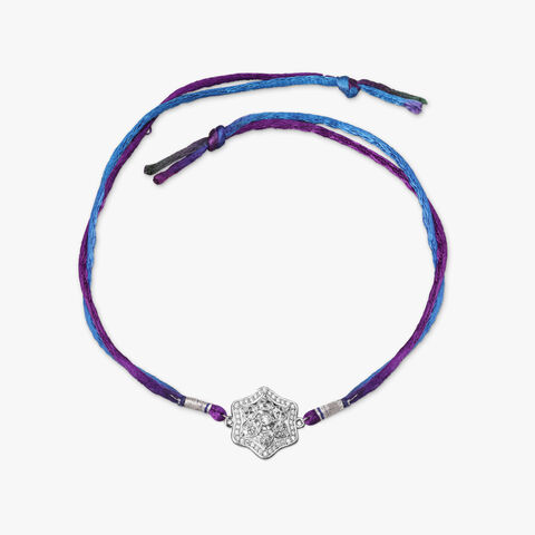 Intricate Silver Filigree Rakhi