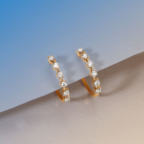 Glitterati Band Hoop Earrings