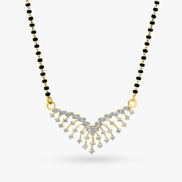 Layered Diamond Mangalsutra