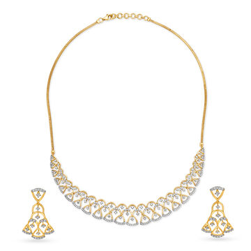 Splendid Diamond Necklace Set