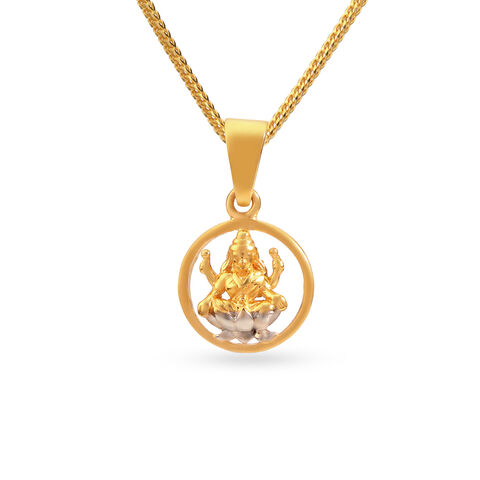Lavish Lakshmi Gold Pendant