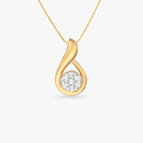 Flame Embrace Diamond Pendant