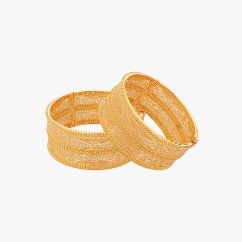 Sonajhuri Filigree Choor Gold Bangles