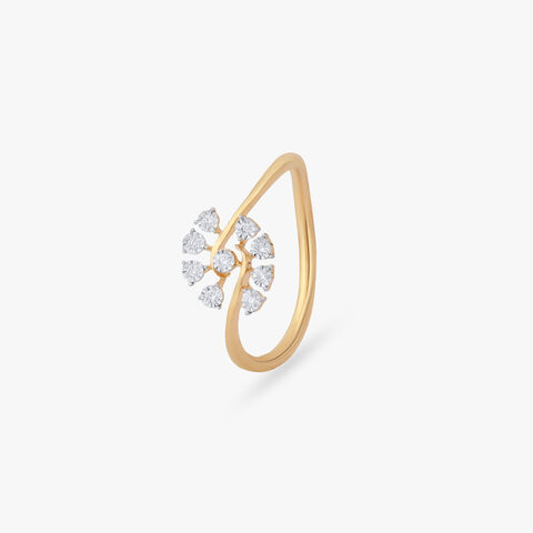 Petal Orbit Diamond Ring