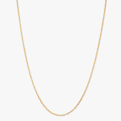 Mens 22 Karat Yellow Gold Minimal Chain