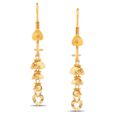 Timeless 18 Karat Yellow Gold Bell Motif Hoop Earrings,,hi-res image number null