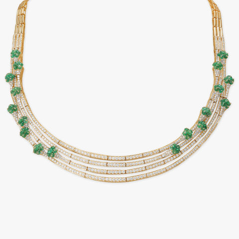 Verdant Grove Diamond Necklace Set
