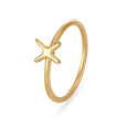Letter X 14KT Yellow Gold Initial Ring,,hi-res image number null