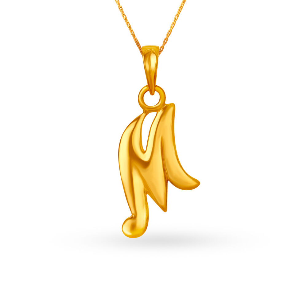 M deals shaped pendant