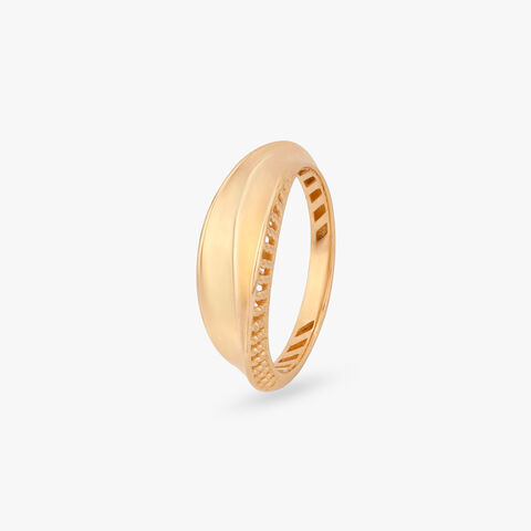 Smooth Shine Gold Ring