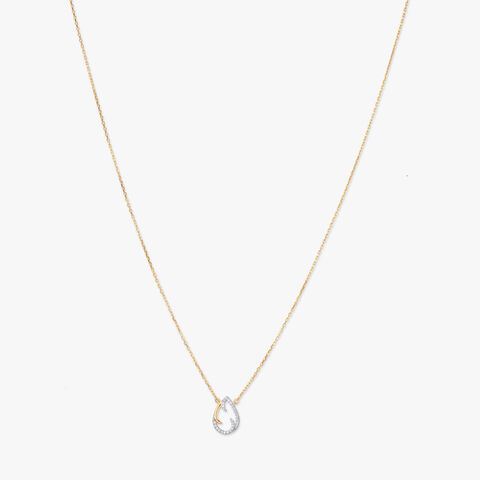 Whispering Flame Diamond Pendant with Chain