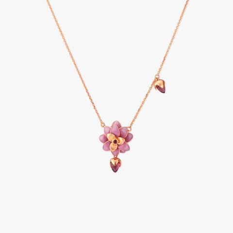 Blush Harmony Gold Pendant with Chain