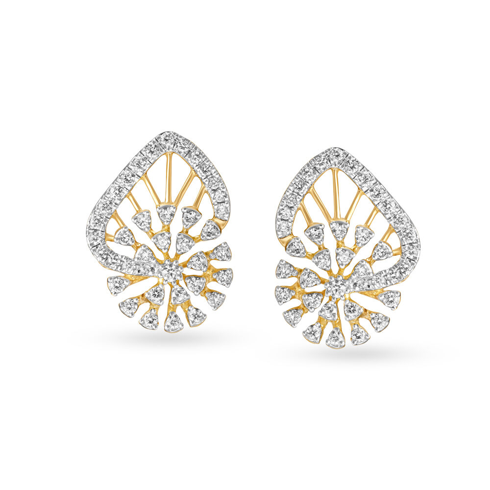 Diamond earrings tanishq online sale