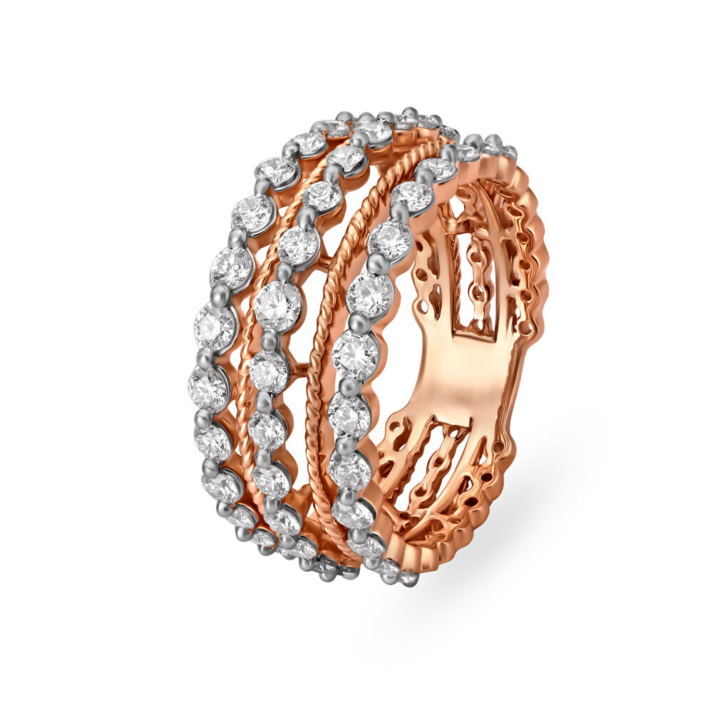 Bold Layers Diamond Ring