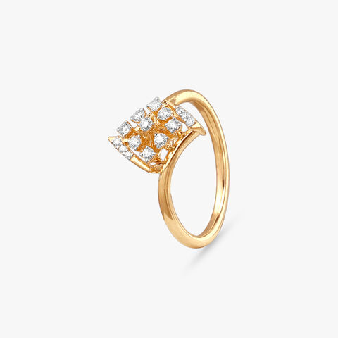 Petal Square Diamond Ring