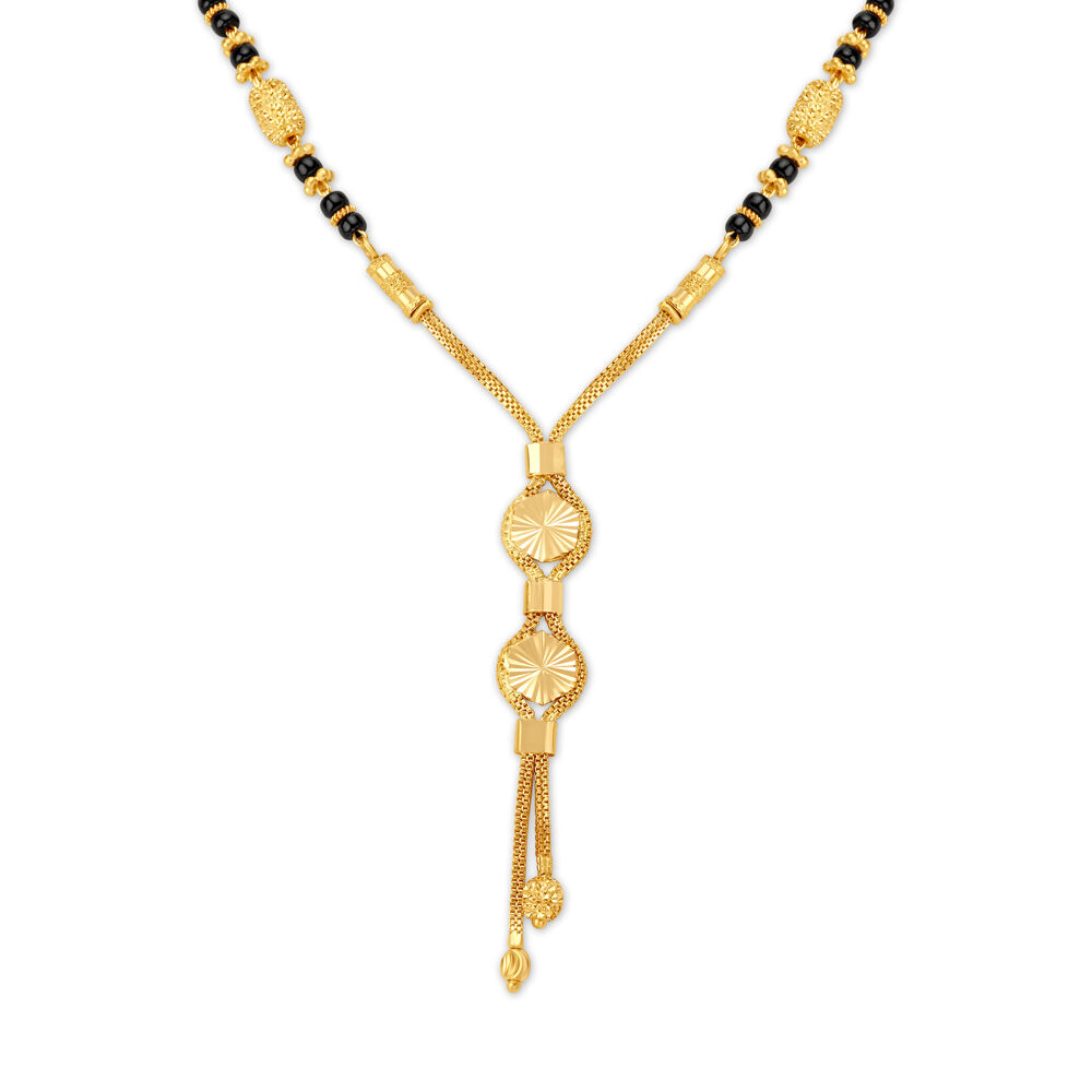 Gold mangalsutra chain designs best sale with price in tanishq
