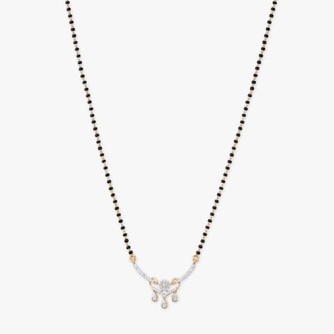 Twinkle Teardrop Diamond Mangalsutra