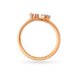 Dazzling Floral 18KT Gold & Diamond Finger Ring,,hi-res image number null