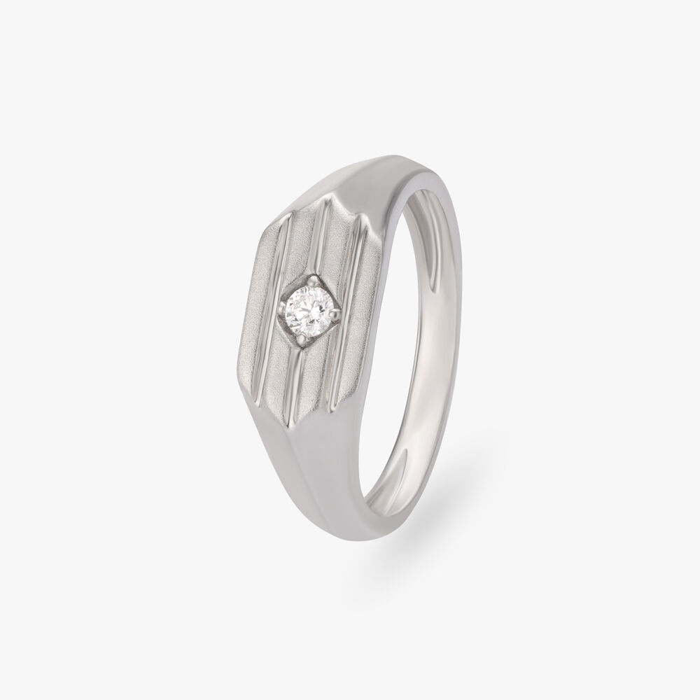 Pure Opulence Platinum Trio Diamond Finger Ring