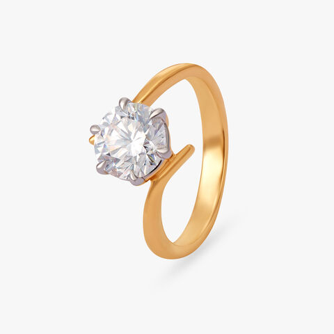 Resolute Radiance Celeste Solitaire Ring