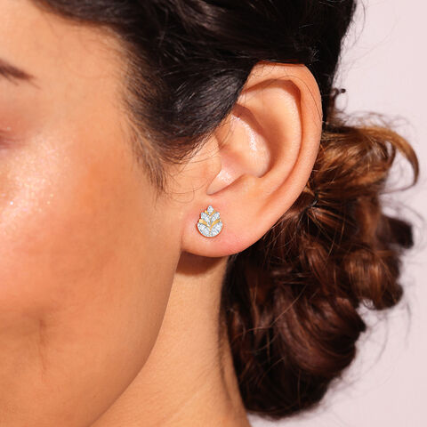 Dew Kissed Diamond Stud Earrings