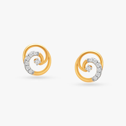 Sleek Essence Diamond Stud Earrings