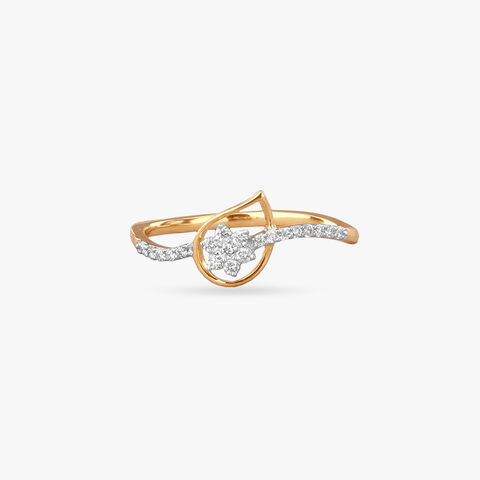Artistic Floral Diamond Ring