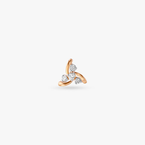 Floral Breeze Diamond Nose Pin