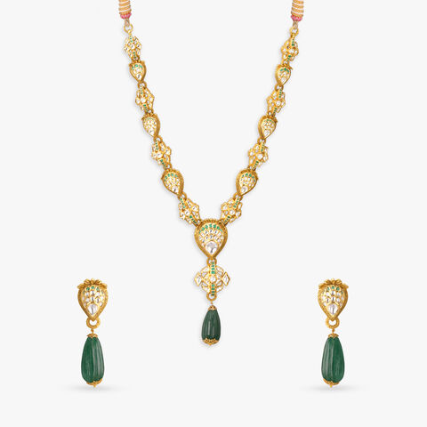Pear Royale Gold Necklace Set