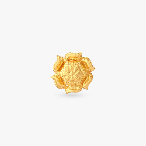 Sacred Bloom Gold Nose Pin