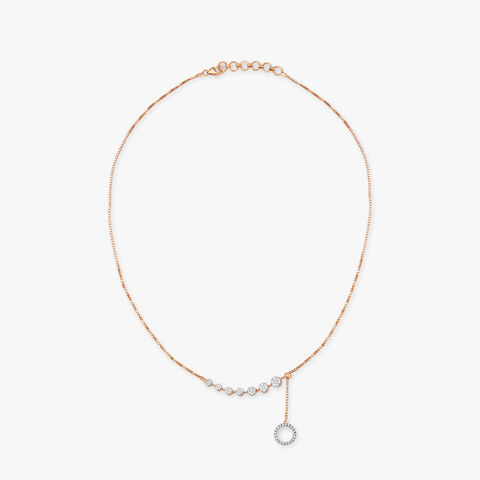 Ethereal Elegance Diamond Halo Necklace Set