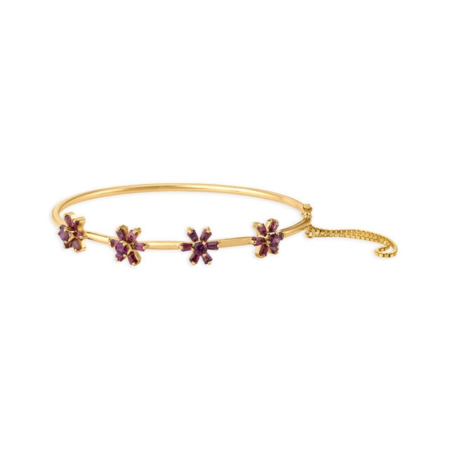 Classy Purple Garnet Bracelet Bangle,,hi-res image number null