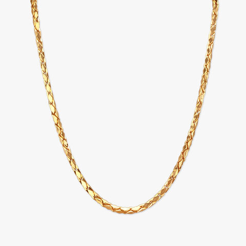 Sculpted Radiance Gold Chain For Men
