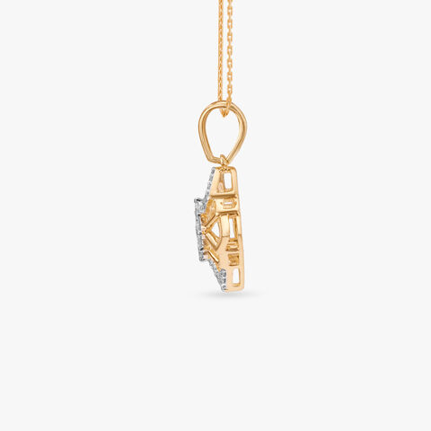 Chic Prism Diamond Pendant