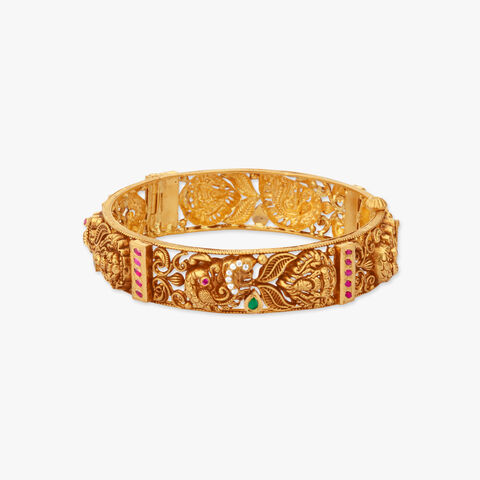 Royal Plumage Gold Bangles