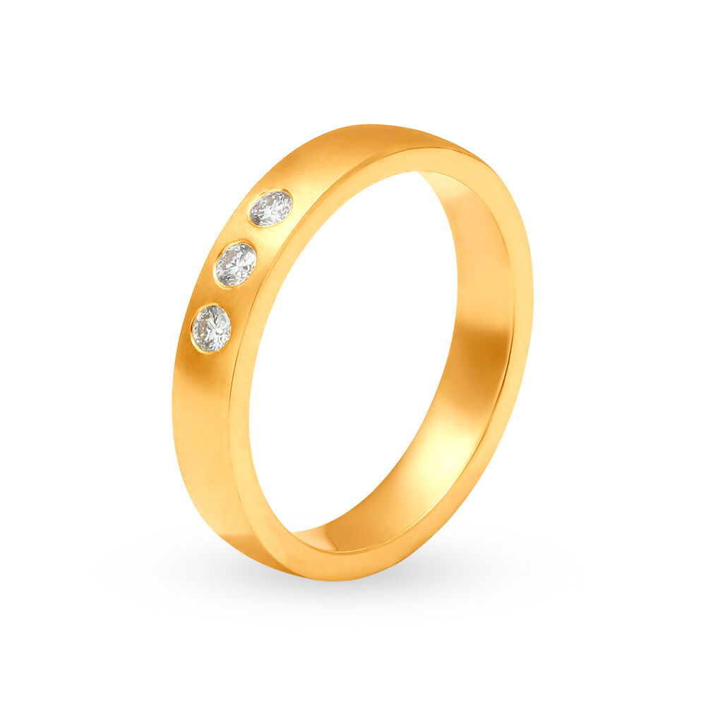 18 carat store gold ring tanishq