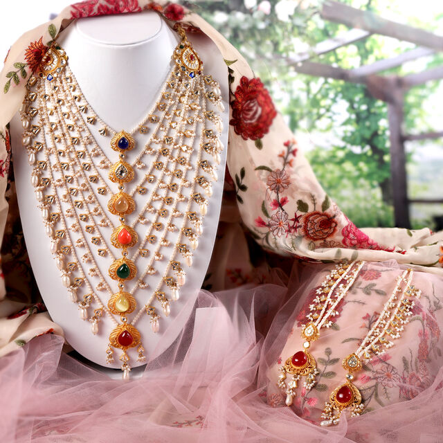 Opulent Layered Necklace Set,,hi-res image number null