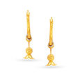 Floral Gold Hoop Earrings,,hi-res image number null