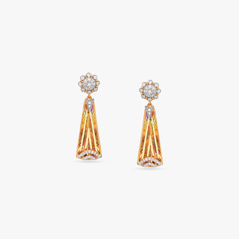 Aurora Cascade Diamond Drop Earrings