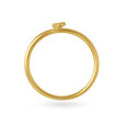 Letter F 14KT Yellow Gold Initial Ring,,hi-res image number null