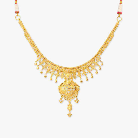 Dancing Bells Gold Necklace