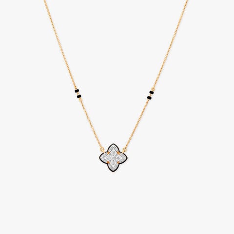 Starlit Petal Diamond Mangalsutra