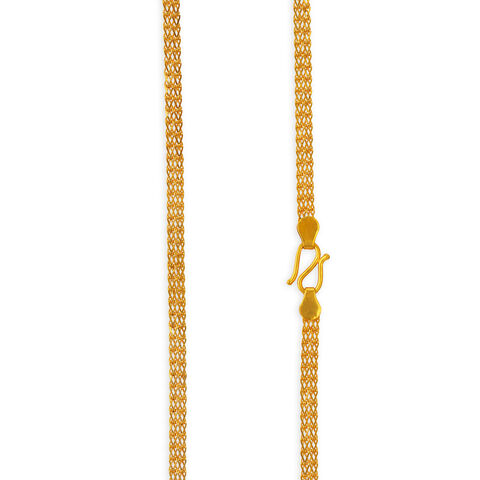 Elegant Criss Cross Gold Chain for Men