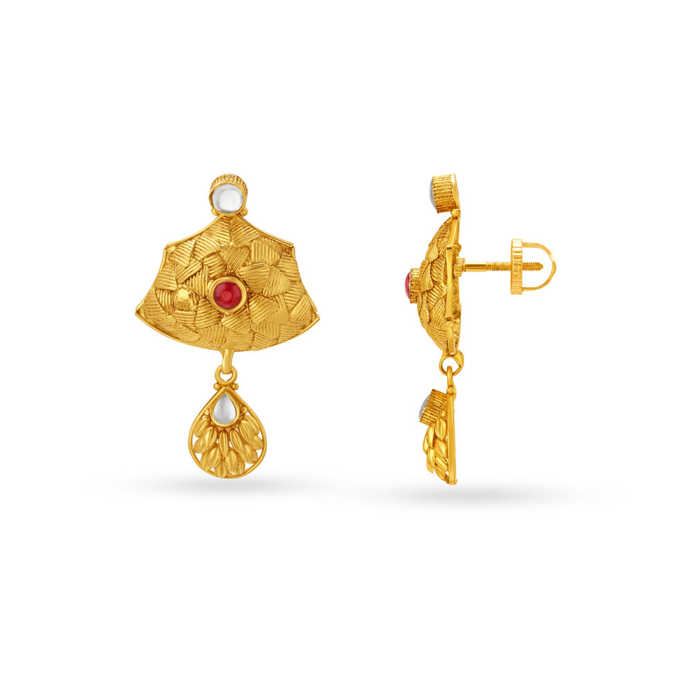 Stunning Antique Gold Drop Earrings