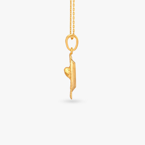 Celestial Bloom Gold Pendant