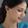 Intricate Glamour Drop Earrings,,hi-res image number null