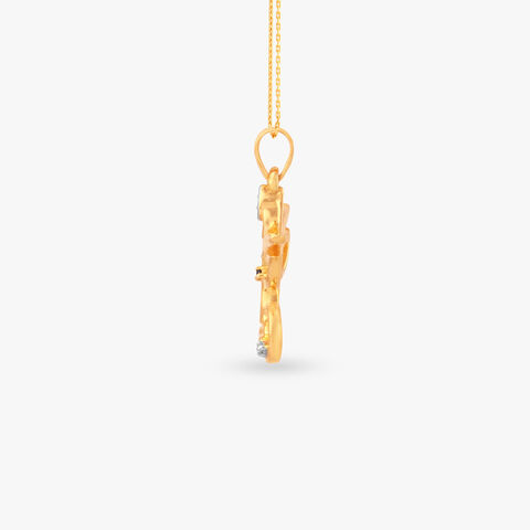 Om Shakti Gold Pendant